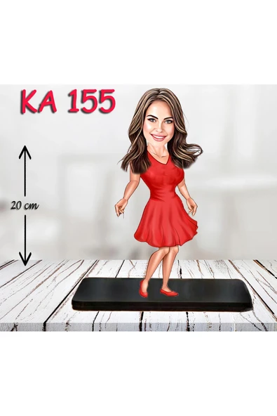 Kişiye Özel Ahşap Biblo - Kadın Karikatür Biblo - Kadın Biblo 31 ürün görseli