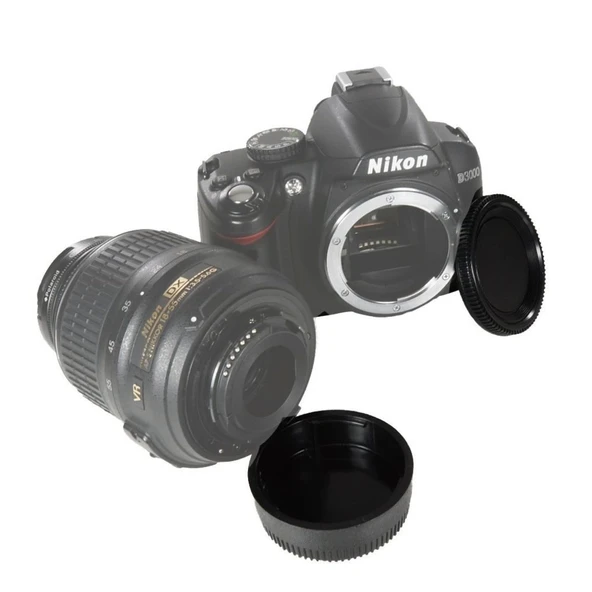 Nikon İçin Body ve Lens Arka Kapağı - Resim 4