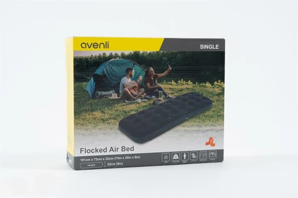 POMPALI TEK KİŞİLİK YATAK 191X73X22CM ürün görseli