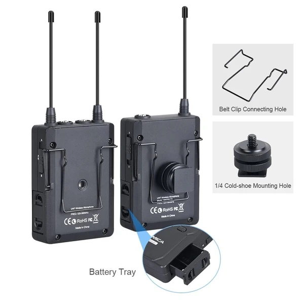 Comica CVM-WM200C Tekli Yaka Mikrofonu - Resim 4