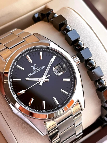 Daniel Klein Klasik Erkek Kol Saati Çelik Kordon 3 ATM Suya Dayanıklı Bileklik Hediyeli VS.BLKT.0605 ürün görseli