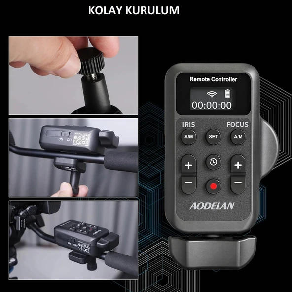 AODELAN ZC-3 Kablosuz Uzaktan Kumanda Sony ve Canon Kameralar için - Resim 2