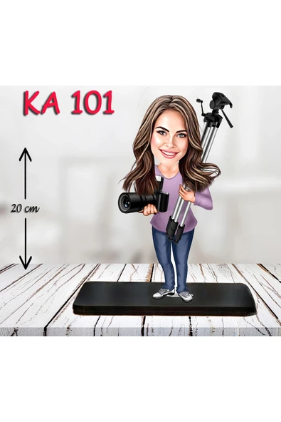 Kişiye Özel Ahşap Biblo - Kadın Karikatür Biblo - Kadın Biblo 22 ürün görseli