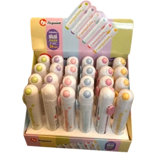 Fixpoint Round Yaylı Silgi - 3 adet ürün görseli 1