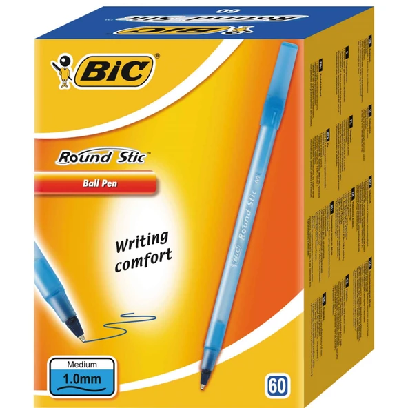 Bic Tükenmez Round Stıc Mavi 921403 Kutusu 60'Lı - 2