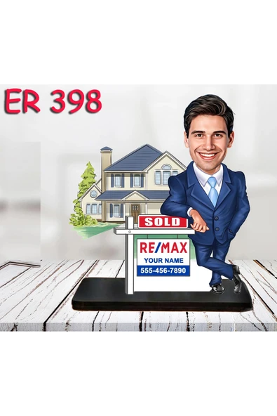 Kişiye Özel Ahşap Biblo - Erkek Meslek Karikatür Biblo 38 ürün görseli