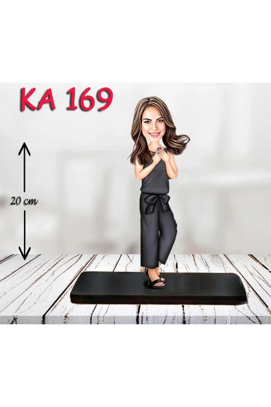 Kişiye Özel Ahşap Biblo - Kadın Karikatür Biblo - Kadın Biblo 35 ürün görseli