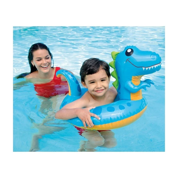 IS59221 Intex Hayvan Figürlü Simit 3-6 Yaş - Stokta Olan Gönderilir - Resim 2