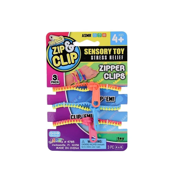 4785 Zıp Clip Zipper Clips 3lü -Sinerjim - Resim 3