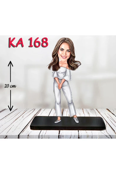 Kişiye Özel Ahşap Biblo - Kadın Karikatür Biblo - Kadın Biblo 34 ürün görseli