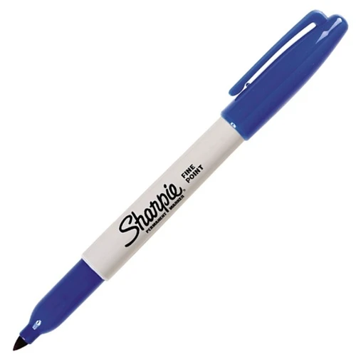 Sharpie Fine Permanent Markör Kalem Mavi - 2 adet - 1