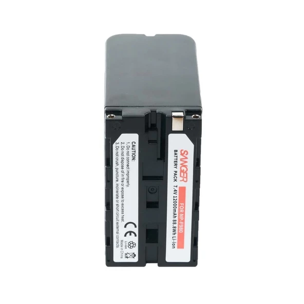 Sanger NP-F980 12000mah Sony Kamera Batarya - Resim 4
