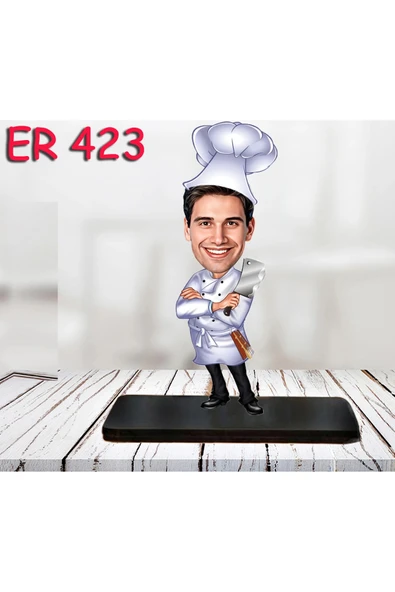 Kişiye Özel Ahşap Biblo - Erkek Meslek Karikatür Biblo 63 ürün görseli