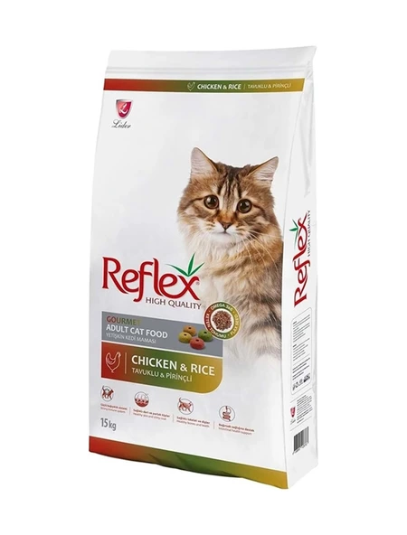 Reflex Multi Color Renkli Taneli Tavuklu Yetişkin Kedi Maması 15 KG - Resim 2
