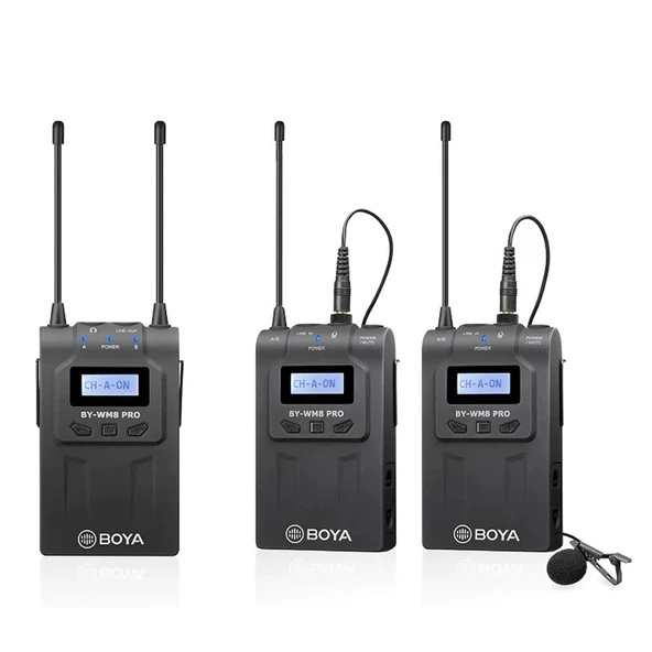 Boya BY-WM8 Pro Kit-2 Pro. İkili Kablosuz Mikrofon ürün görseli