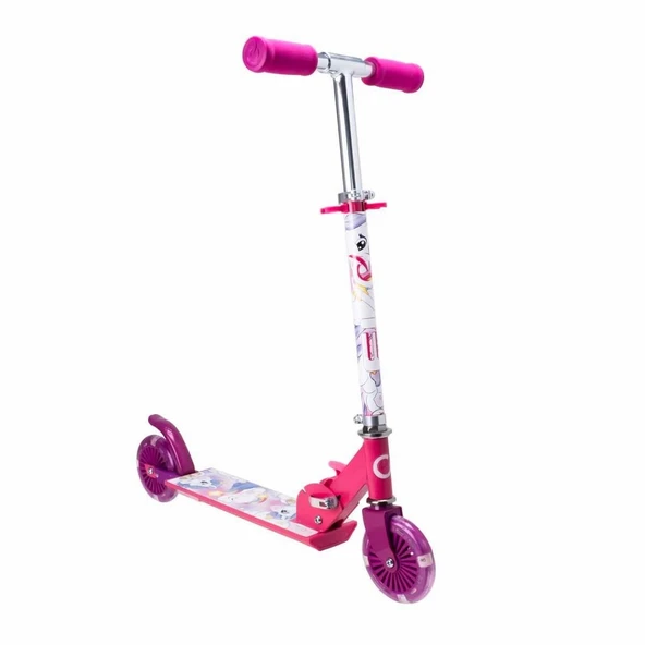 Evo 2 Tekerlekli Katlanabilir Unicorn Inline Işıklı Scooter - 2