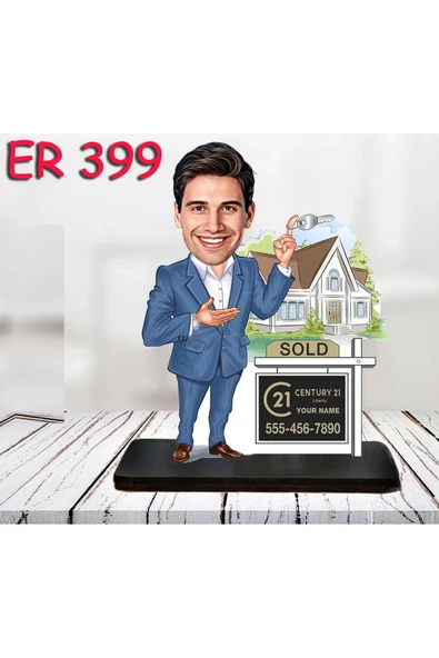 Kişiye Özel Ahşap Biblo - Erkek Meslek Karikatür Biblo 39 ürün görseli