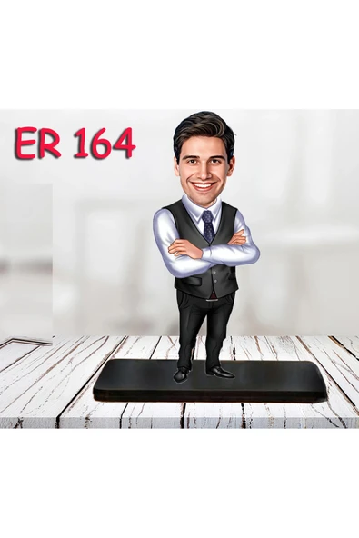 Kişiye Özel Ahşap Biblo - Erkek Karikatür Biblo - Erkek Biblo 29 ürün görseli