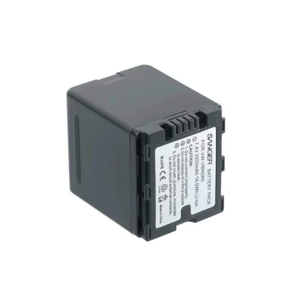 Sanger VW-VBN260 Panasonic Kamera Batarya - Resim 4