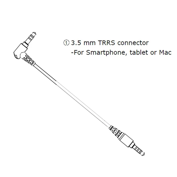 Boya BY-MM1 İçin Telefon Bağlantı Kablosu - Resim 4