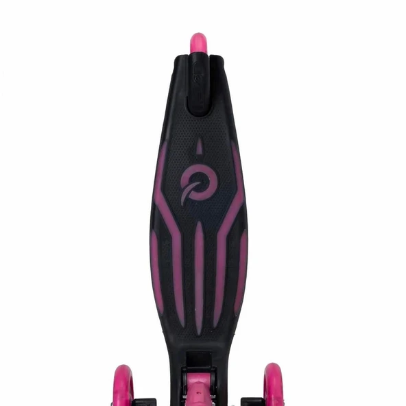 Evo 3 Tekerlekli Katlanabilir Illuminate Işıklı Pembe Scooter - Resim 3