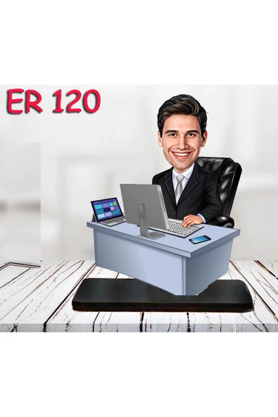 Kişiye Özel Ahşap Biblo - Masa Başı Karikatür Biblo - Erkek Biblo 30 ürün görseli