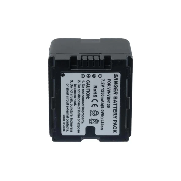 Sanger VW-VBN130 Panasonic Kamera Batarya - Resim 4