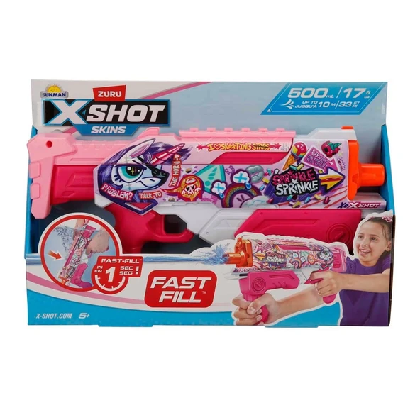 X-Shot Skins Hyperload Fast Fill Su Tabancası 34 cm - S00004583 ürün görseli