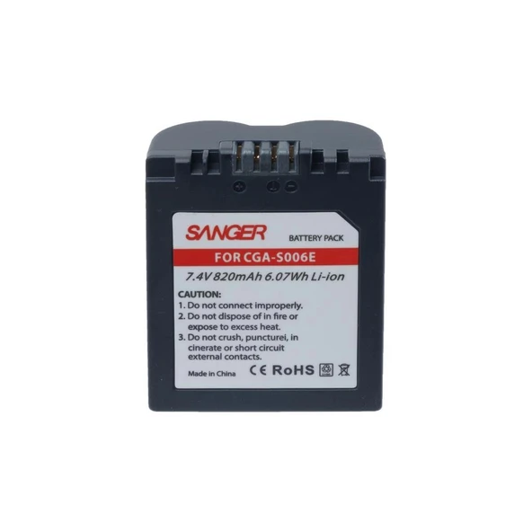 Sanger S006E Panasonic Fotoğraf Makinesi Batarya - Resim 4