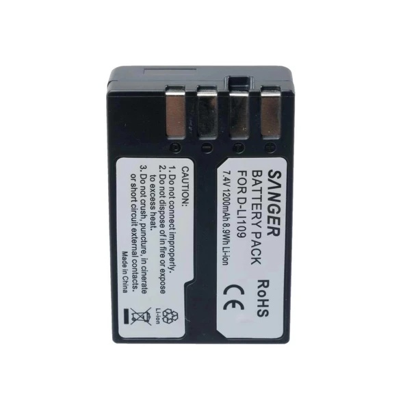 Sanger D-LI109 Pentax Fotoğraf Makinesi Batarya - Resim 4