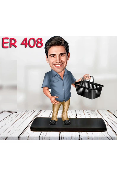 Kişiye Özel Ahşap Biblo - Erkek Meslek Karikatür Biblo 48 ürün görseli