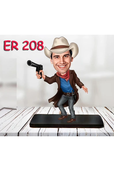 Kişiye Özel Ahşap Biblo - Kahraman Erkek Karikatür Biblo 13 ürün görseli