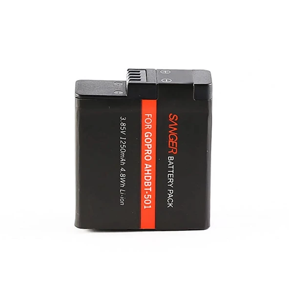 Sanger AHDBT-501 Gopro Hero 5 6 7 Black Batarya - Resim 2