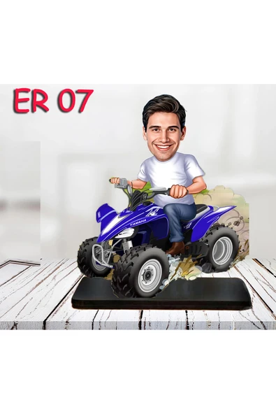 Kişiye Özel Ahşap Biblo - Araç Kullanan Erkek Karikatür Biblo 7 ürün görseli