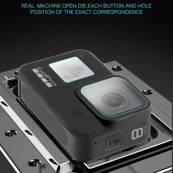 Gopro Hero 8 Black İçin Ekran Lens Koruma Seti - Resim 2