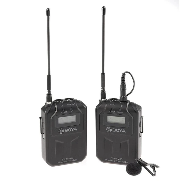 Boya BY-WM6S Uhf Kablosuz Yaka Mikrofonu - Resim 2