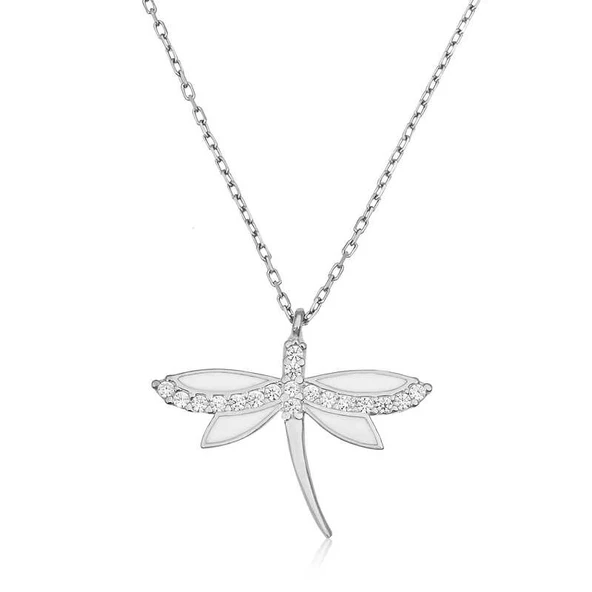 925 Ayar Gümüş Yusufçuk Bayan Gümüş Kolye ürün görseli 1