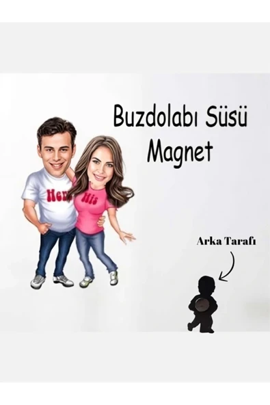 Kişiye Özel Mağnet - Karikatür Mağnet ürün görseli