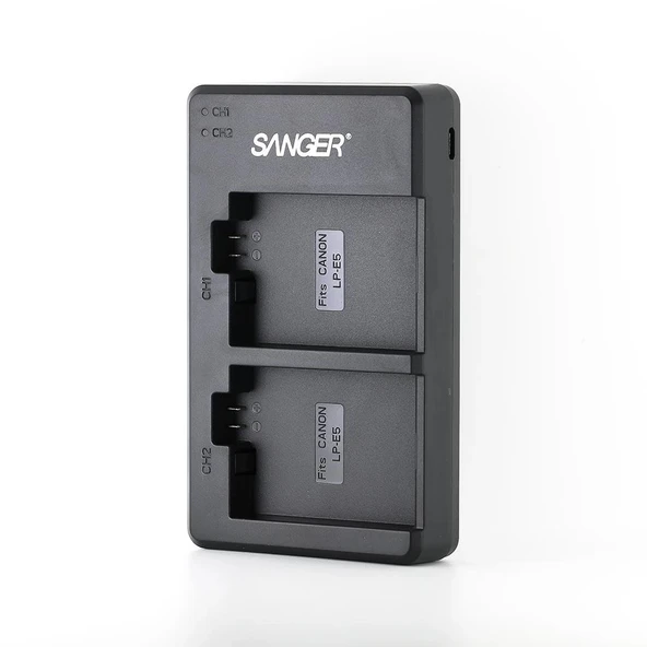 Sanger LP-E5 Canon İkili USB Şarj Aleti ürün görseli