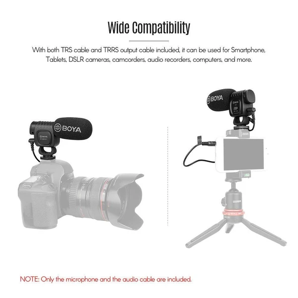 Boya BY-BM3011 Kompakt Shotgun Mikrofon - Resim 3
