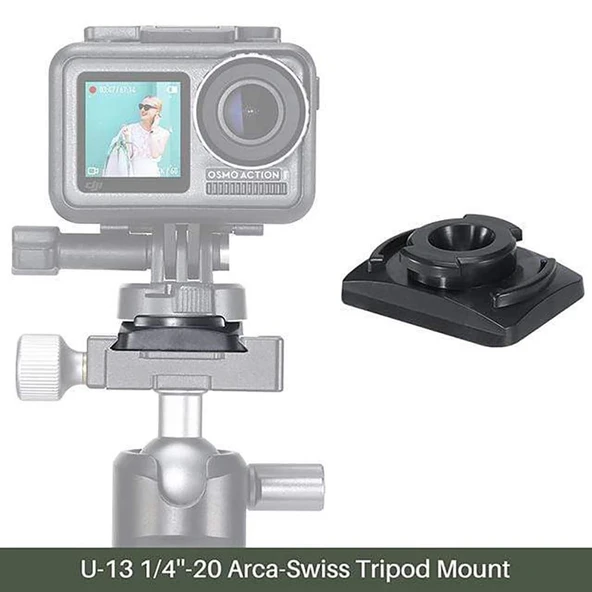 Ulanzi U-13 Dji Osmo Action Tripod Plate - Resim 4