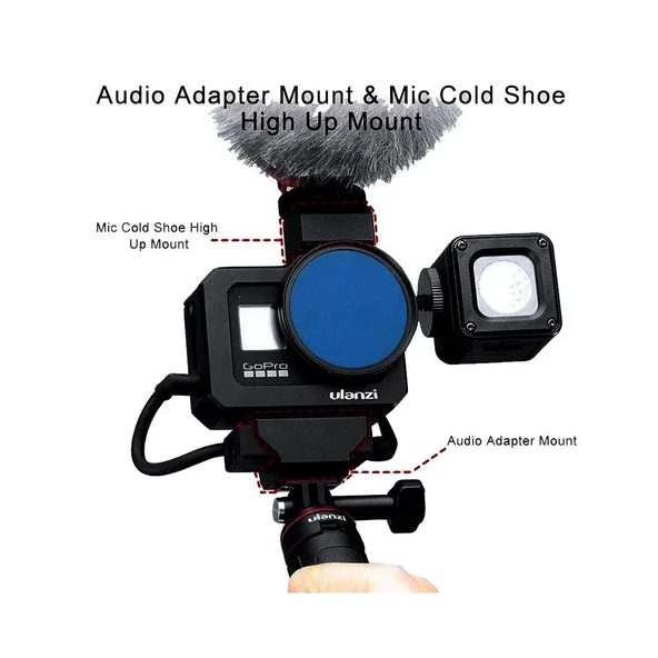 Ulanzi G8-5 Gopro Hero 8 Vlog Case Metal Çerçeve - Resim 3