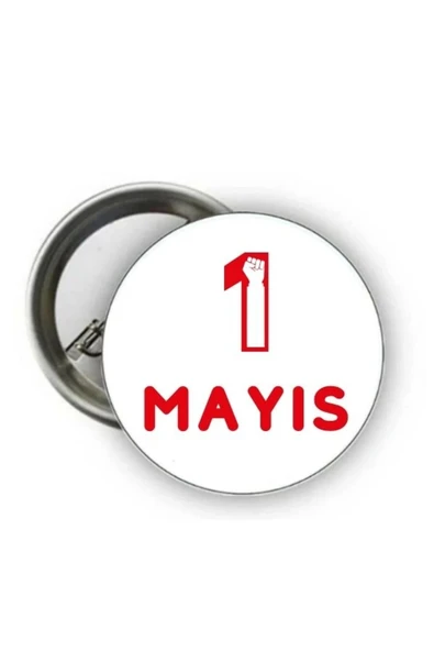 1 Mayıs Rozet - İşçi Bayramı Rozetleri ( Model 2 ) - 1