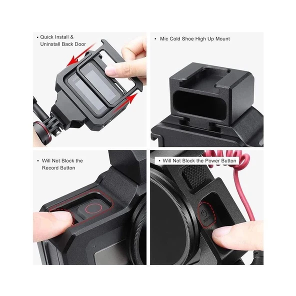 Ulanzi G8-5 Gopro Hero 8 Vlog Case Metal Çerçeve - Resim 2