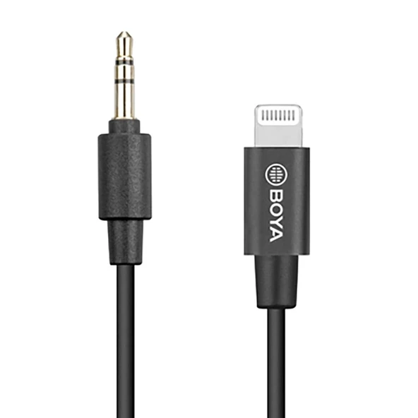 Boya BY-K1 Lightning to 3.5mm Mikrofon Kablosu ürün görseli