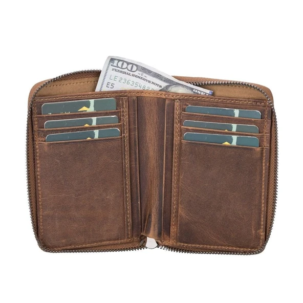 Lugano Deri Cüzdan G2 Antik Kahve - Resim 4