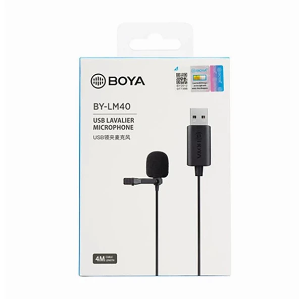 Boya BY-LM40 Dijital USB Yaka Mikrofonu - Resim 4