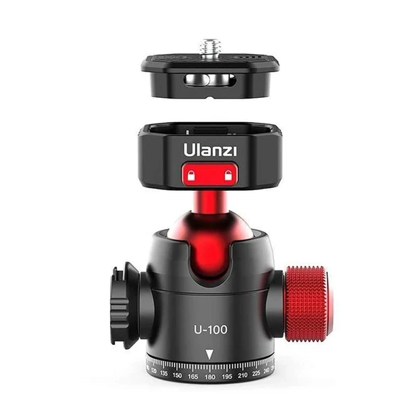 Ulanzi U-100 Pratik Ball Head Tripod Kafa - Resim 4