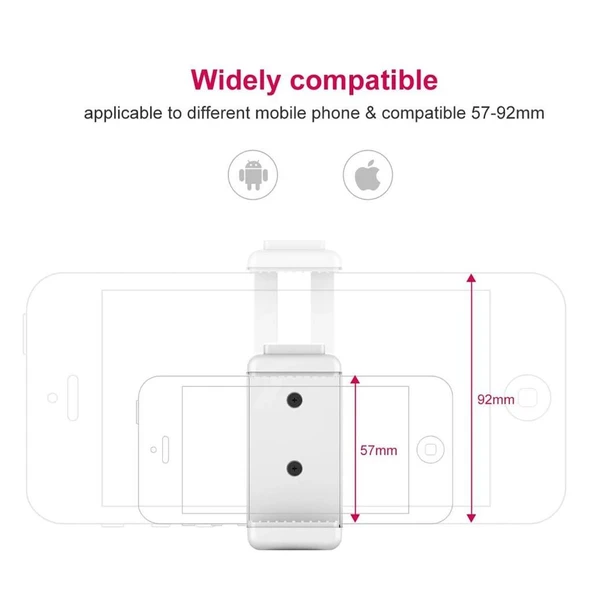 Ulanzi ST-07 Telefon Tripod Standı Beyaz - Resim 3