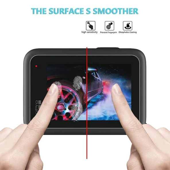 Gopro Hero 9 Black İçin Ekran Lens Koruma Seti - Resim 2